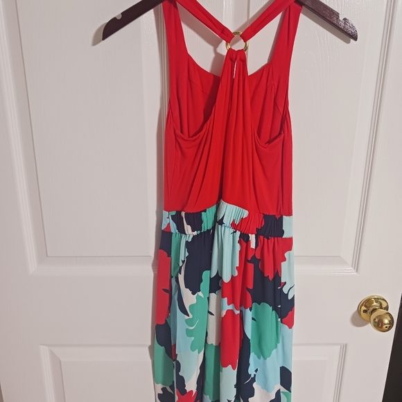 Kaari Blue small dress with pockets! Floral and coral NWT - Picture 6 of 10